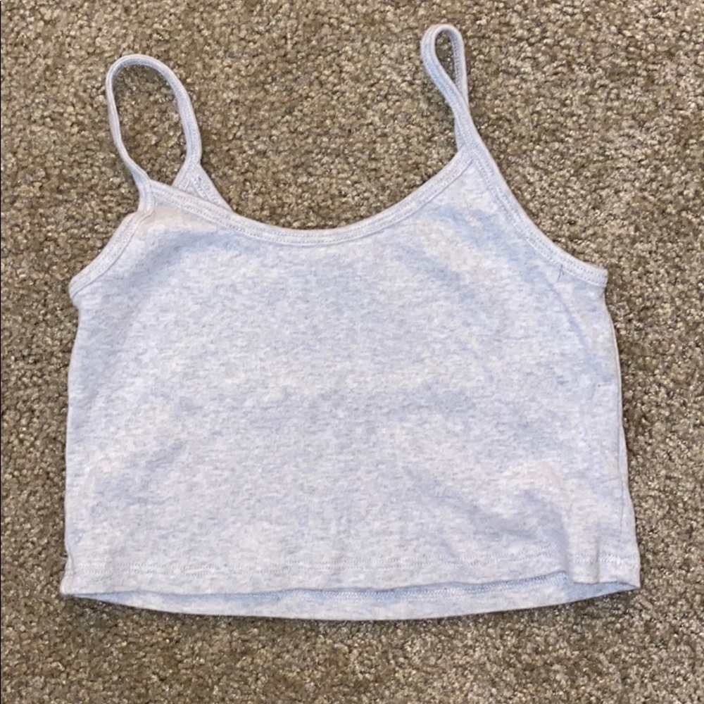 BRANDY MELVILLE Gray Cropped Tank